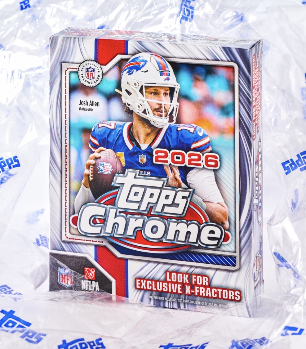 Caja 2026 Topps Chrome NFL Football Mega Box