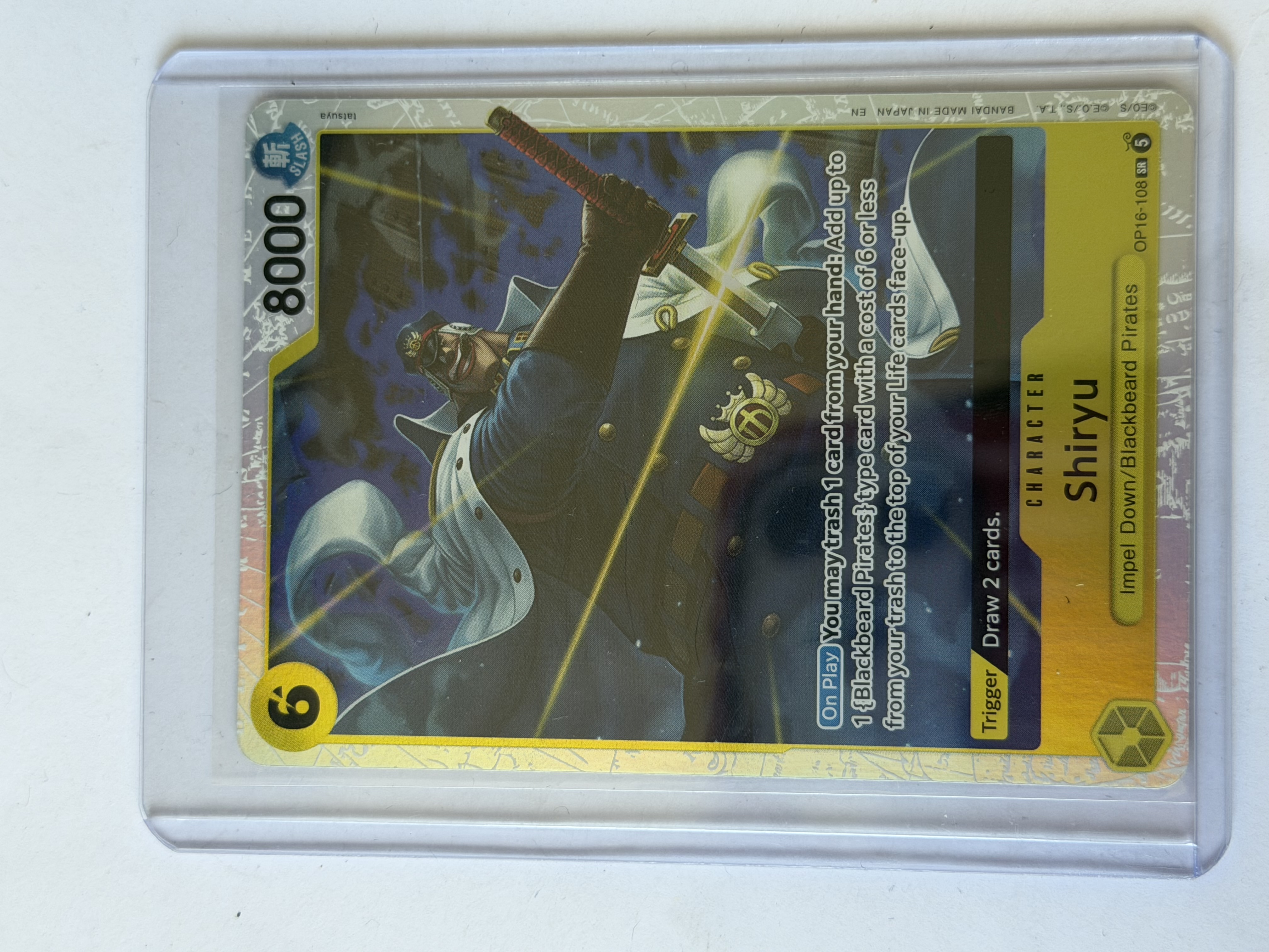Carta One Piece Shiryu