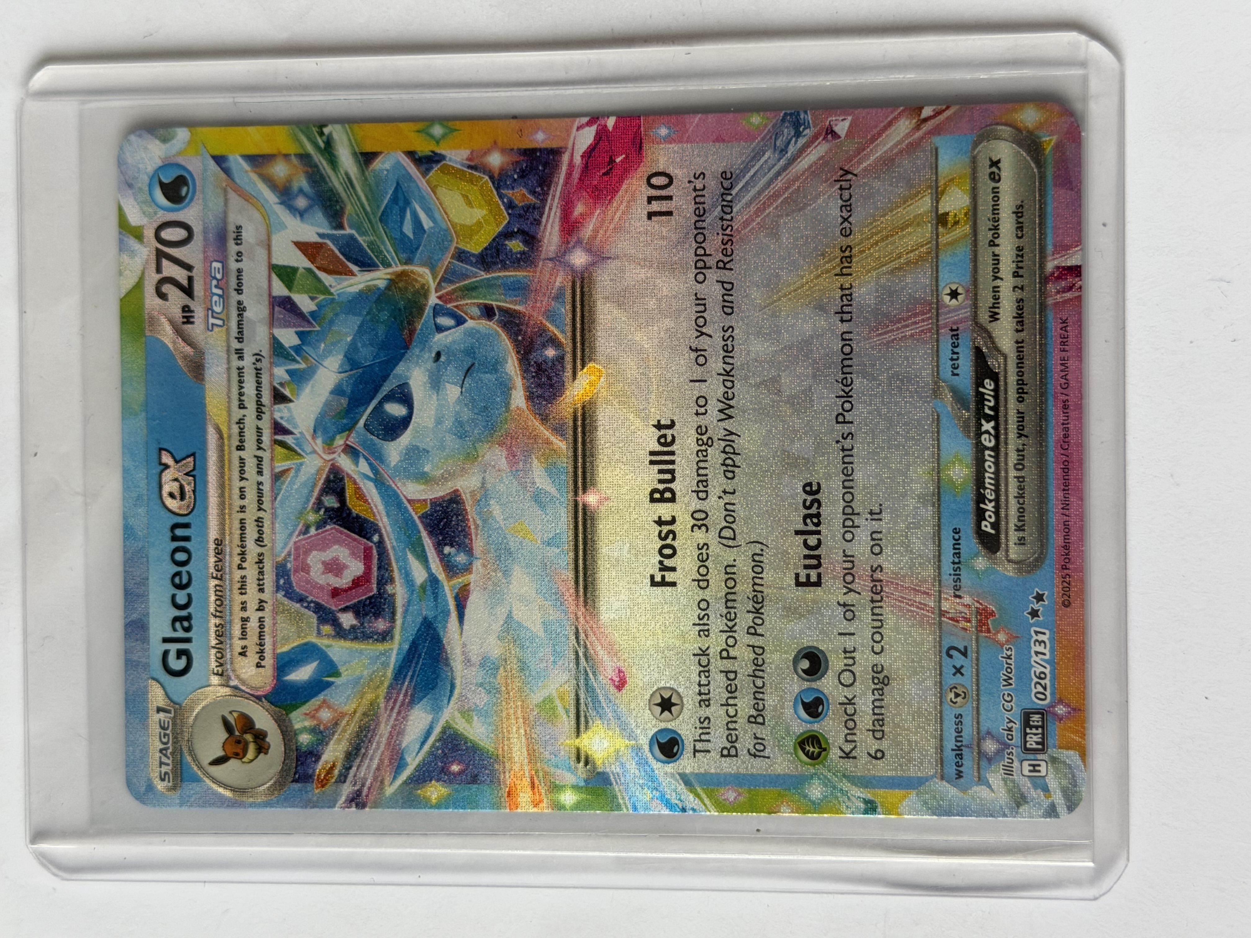 Carta Glaceon ex 026/131 — Prismatic Evolutions