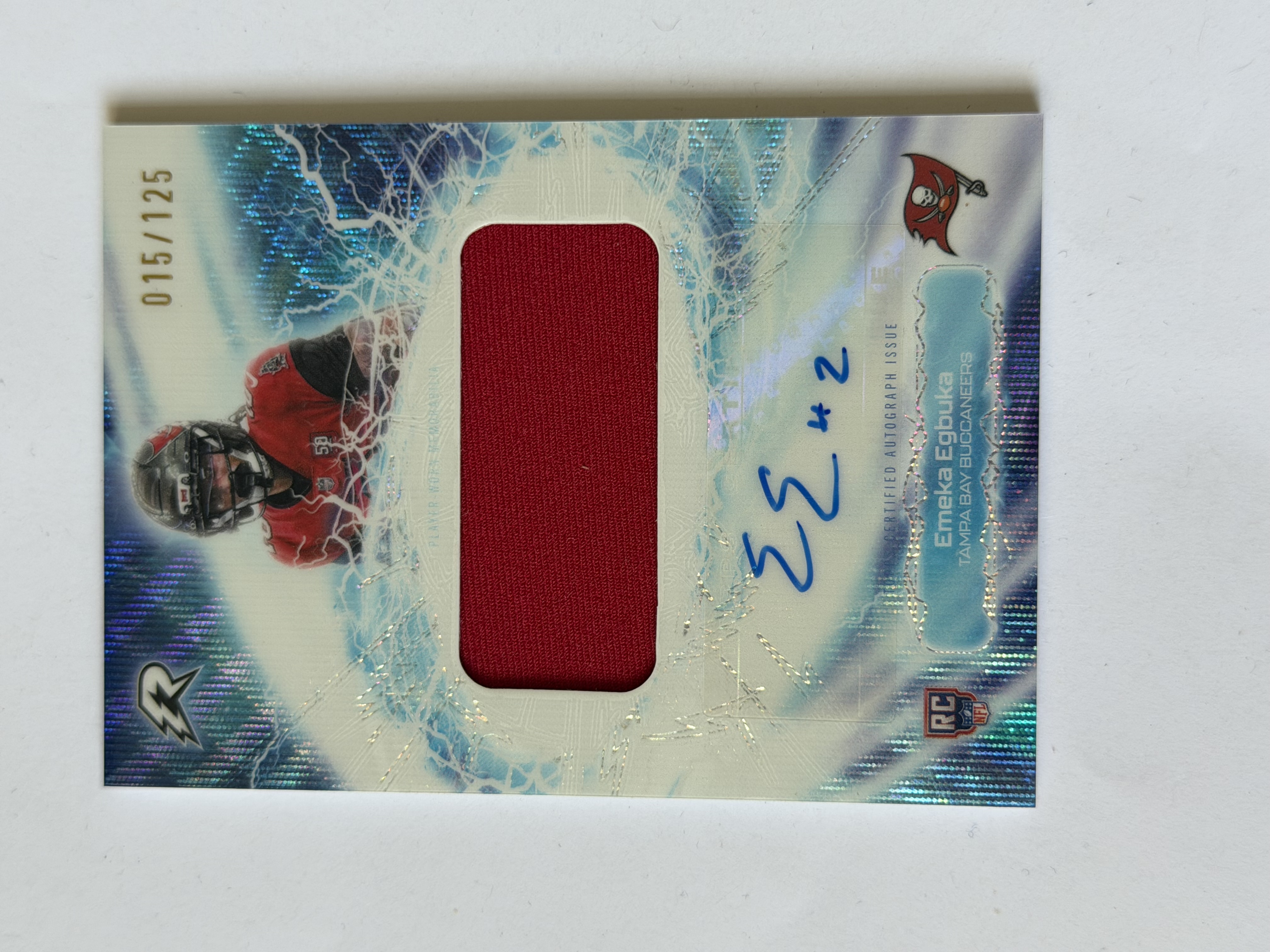 Carta Rockie Emeka Egbuka 15/125 Memoralia Auto