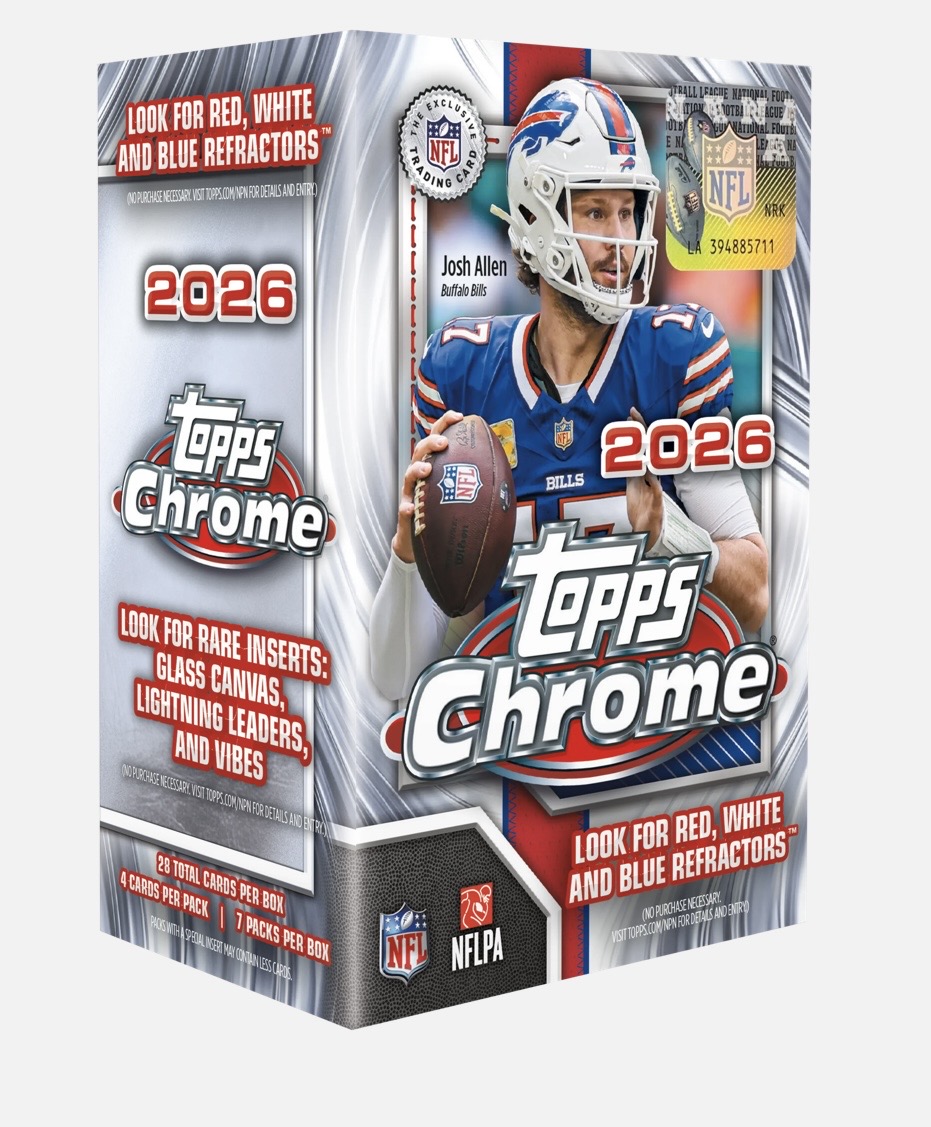Caja 2026 Topps Chrome NFL Football Value Box