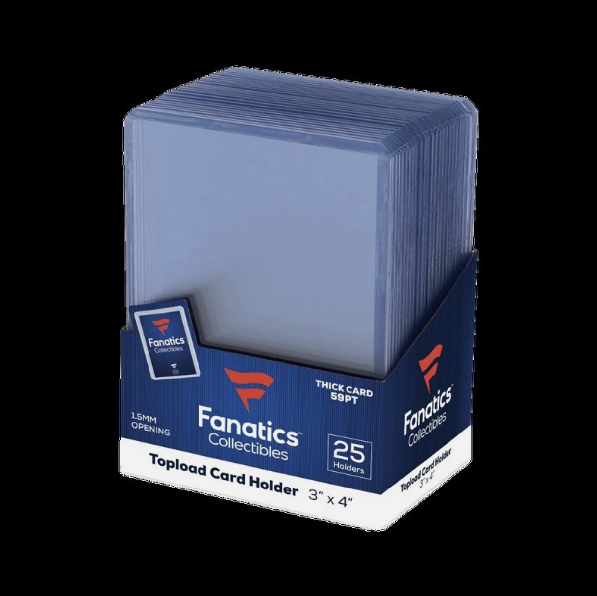 Fanatics Topload Card Holder 25 Holders Thick Card 59pt