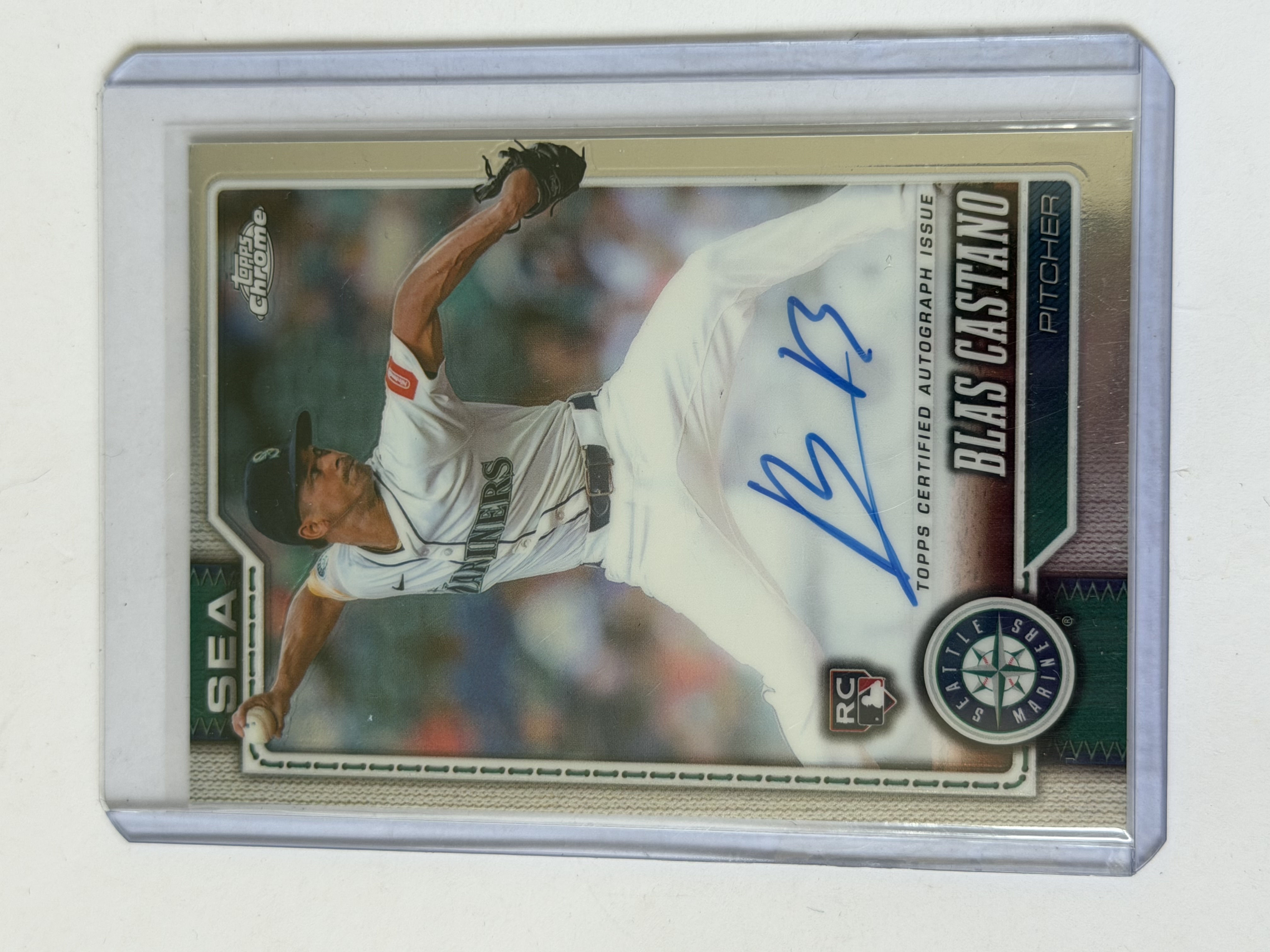 Carta Rookie Blas Castano Auto