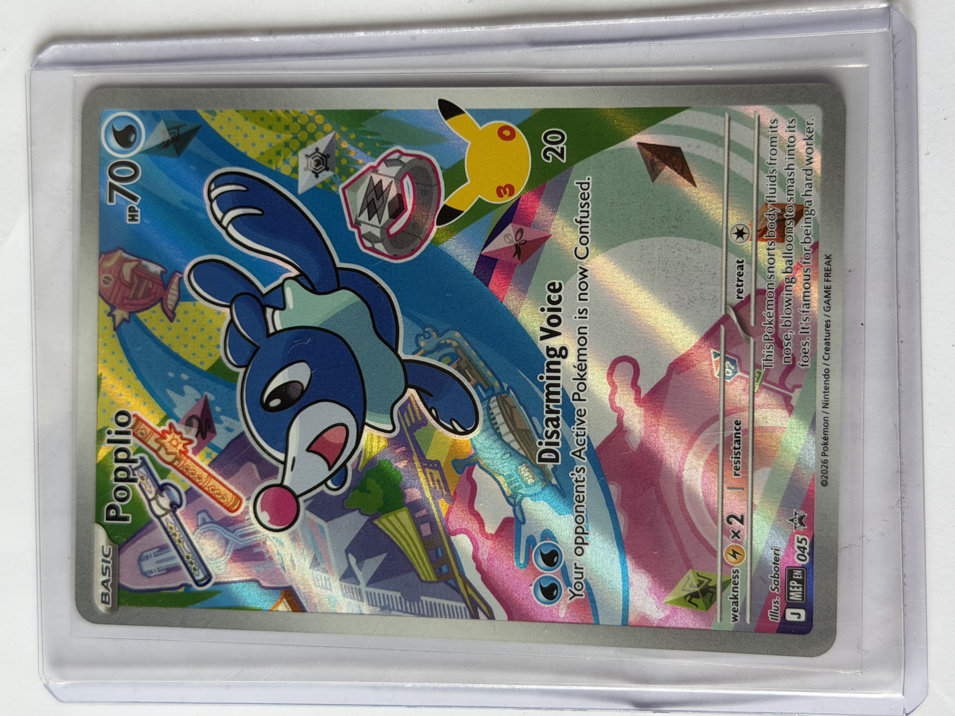 Carta Popplio — MEP Black Star Promos
