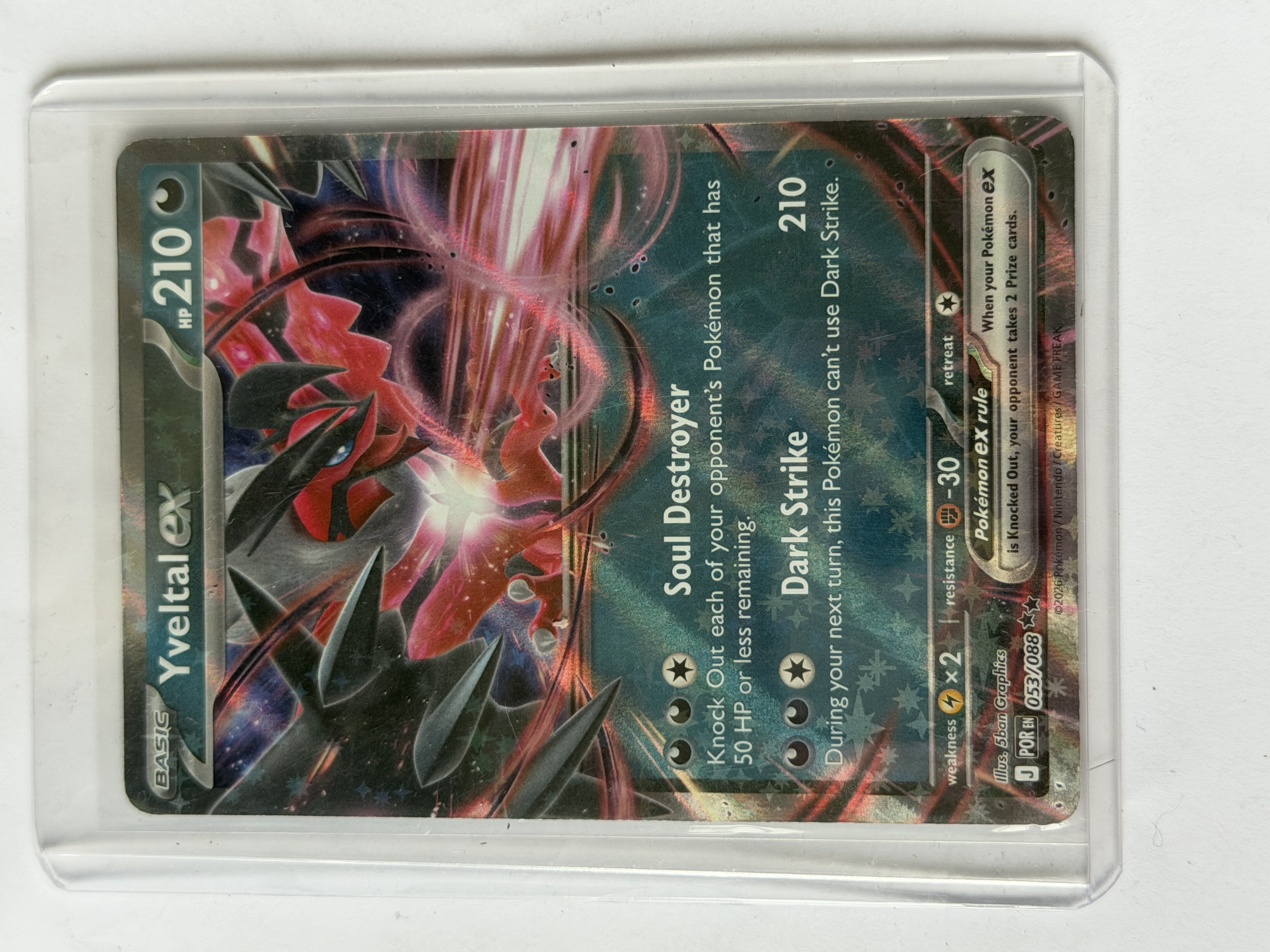 Carta Yveltal ex 053/088 — Pokémon TCG