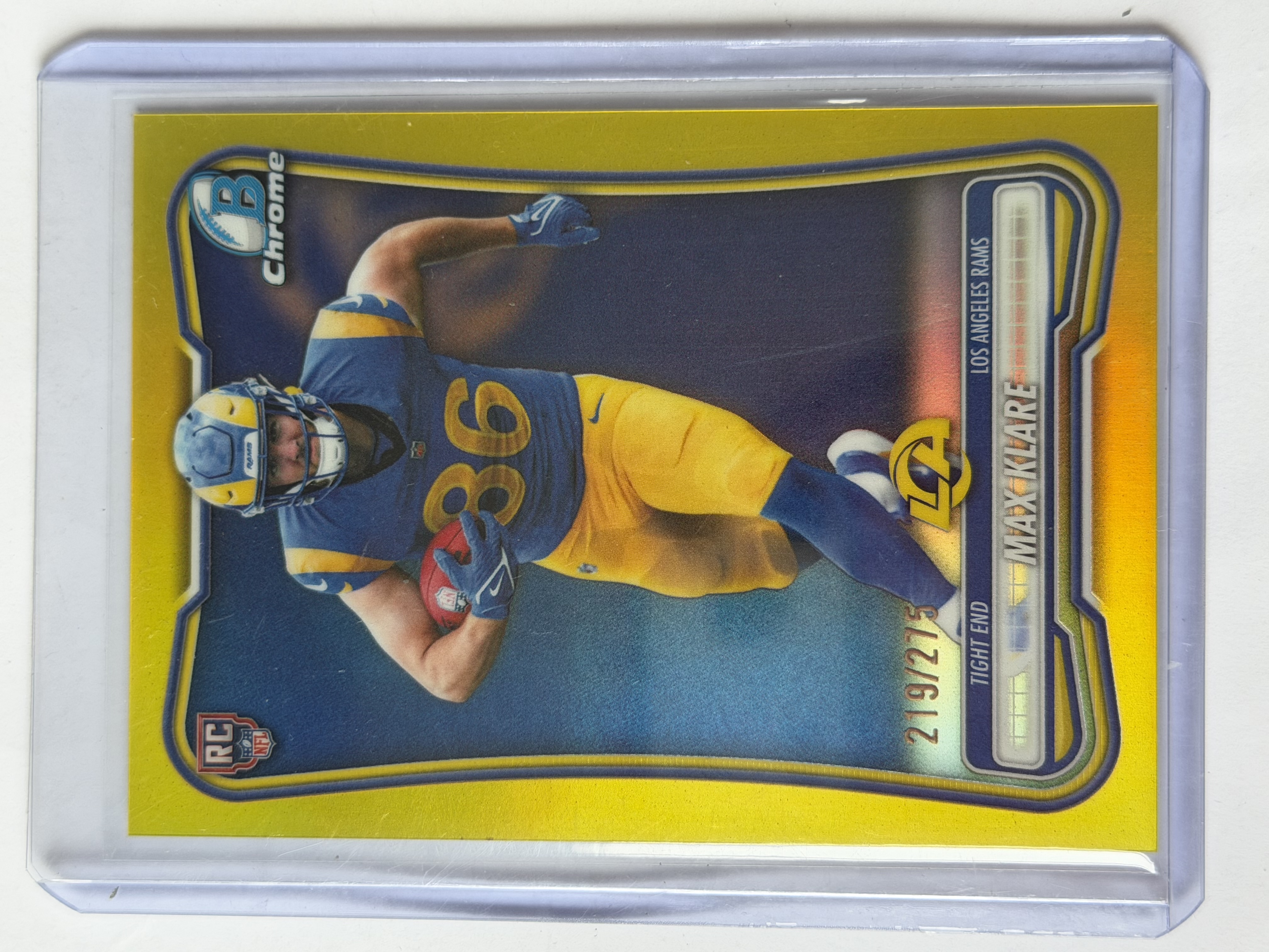 Carta Rookie Max Klare 219/275