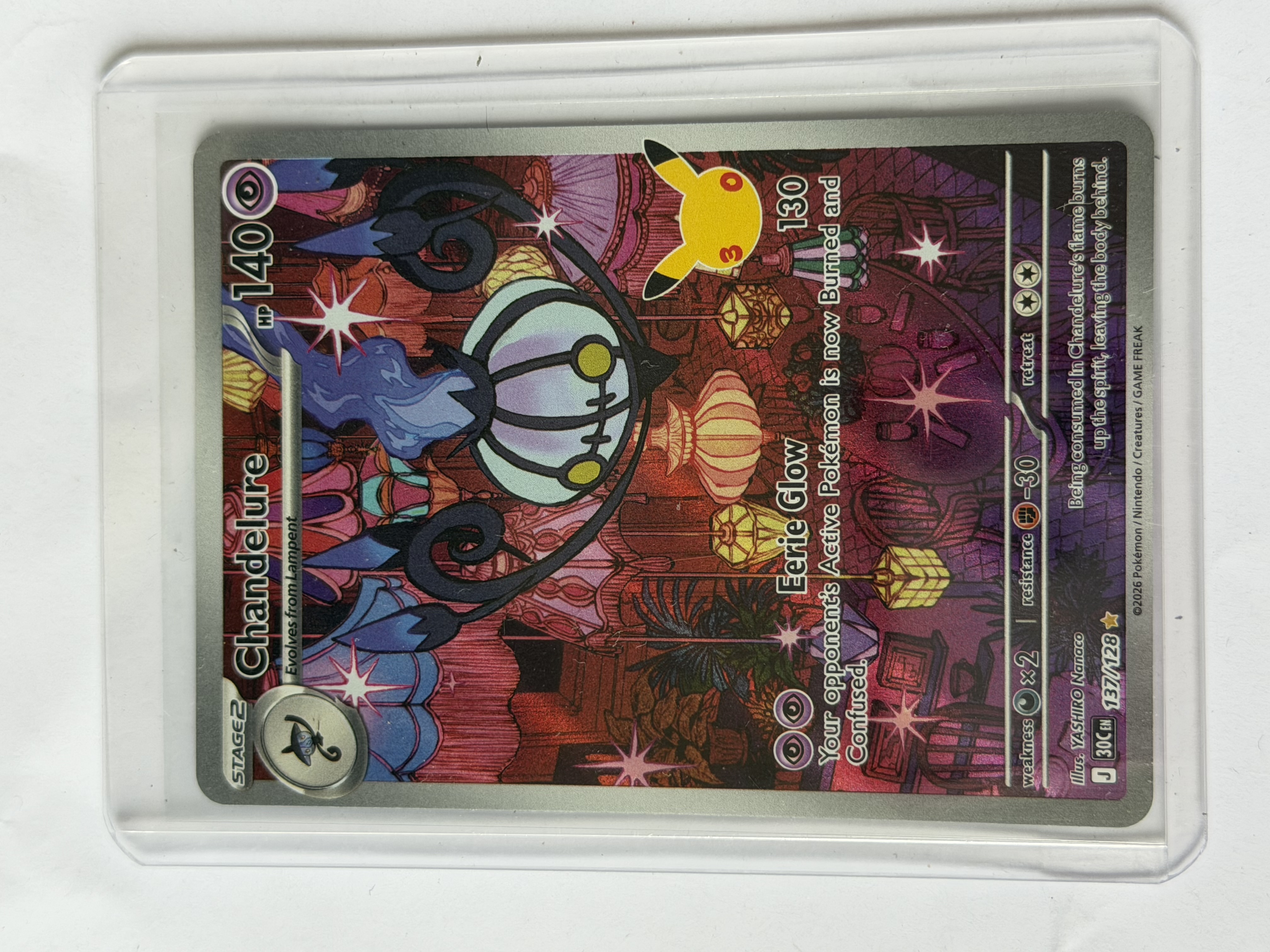 Carta Chandelure — Pokémon 30th Celebration